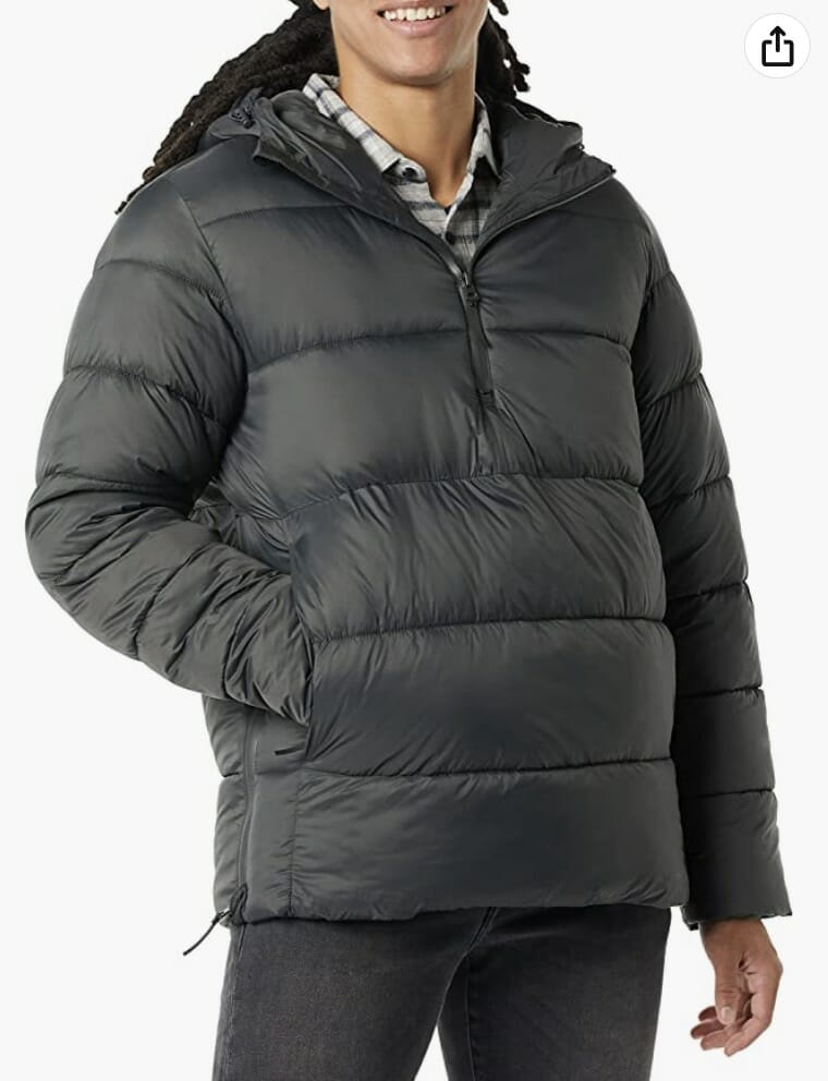Amazon Essentials Herren Puffer-Anorak mit Kapuze – 43% Rabatt