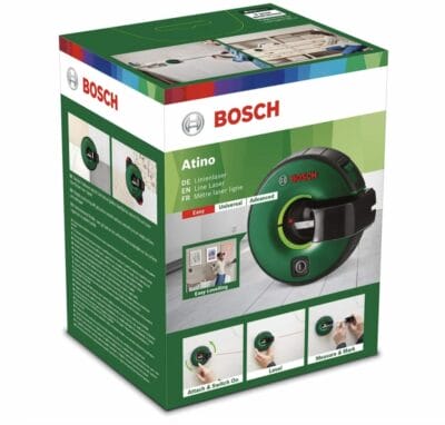 Perfektioniere DIY-Projekte mit dem Bosch Linienlaser Atino: präzise, einfach zu bedienen, für alle Oberflächen.