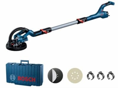 Bosch Professional Trockenbauschleifer GTR 55-225: 215mm Schleifteller, komfortable Bedienung, inkl. Zubehör im Handwerkerkoffer.