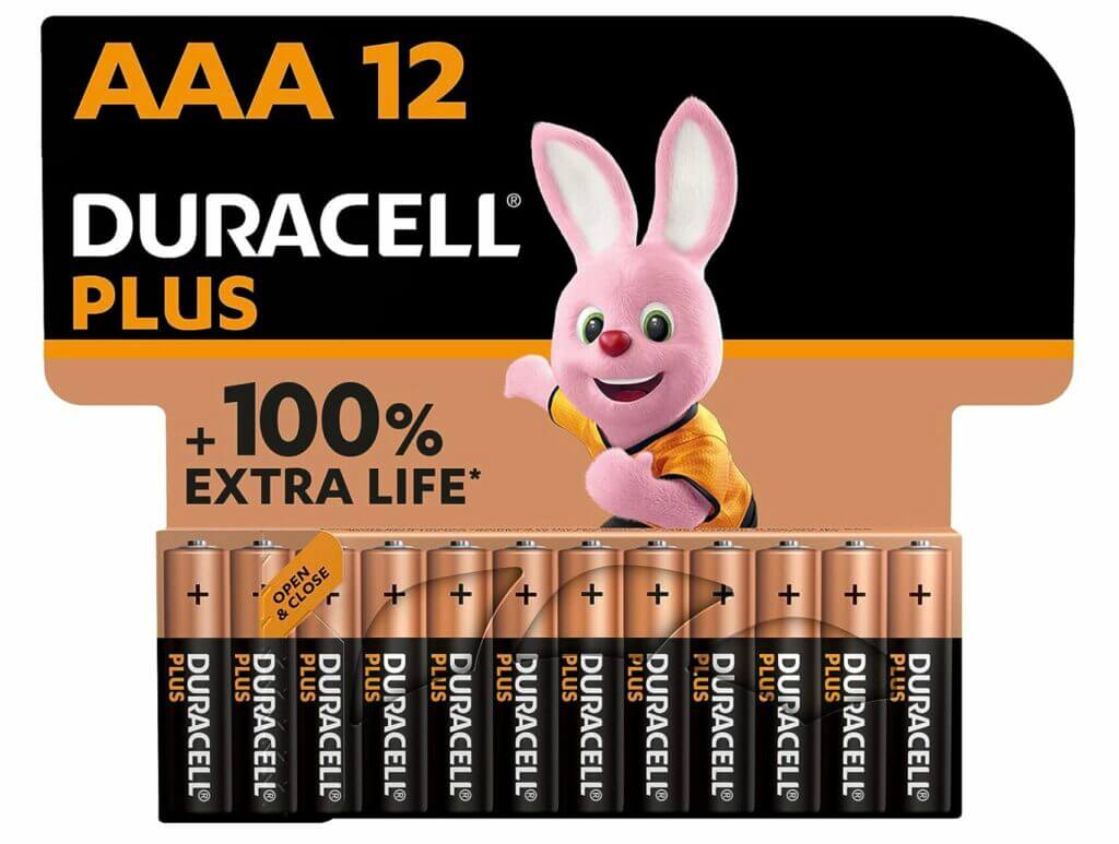 Duracell Plus AAA Micro Alkaline-Batterien – 46% Rabatt