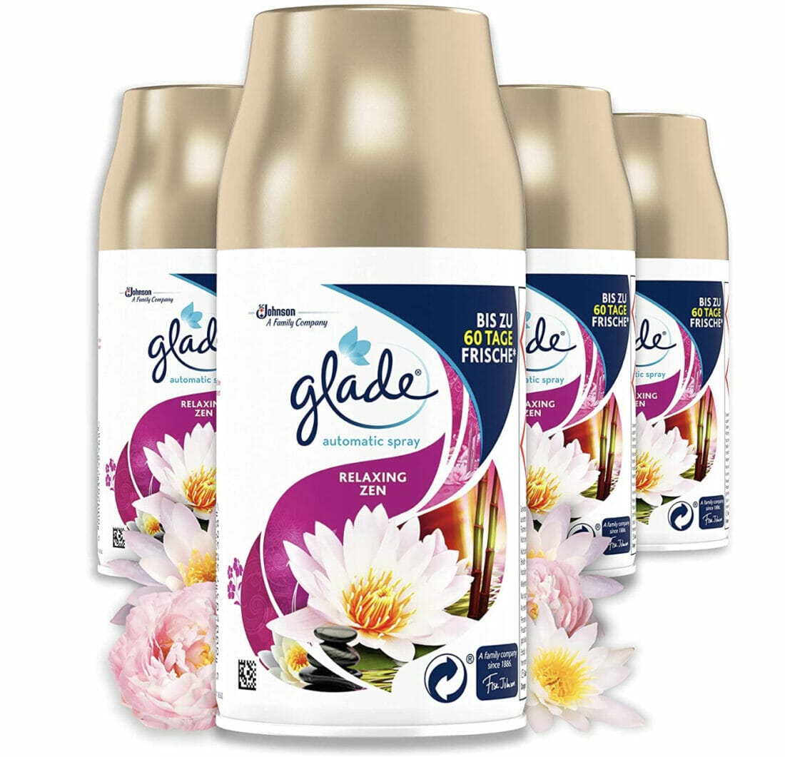 Glade (Brise) Automatic Spray Nachfüller Relaxing Zen (4er-Pack) – 64% Rabatt + 10% Spar-Abo