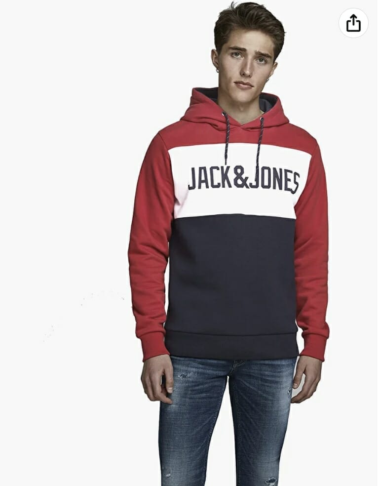 JACK & JONES Herren Hoodie Colourblocking – 30% Rabatt