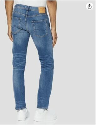 JACK JONES Male SlimStraight Fit Jeans Tim ORIGINAL AM1