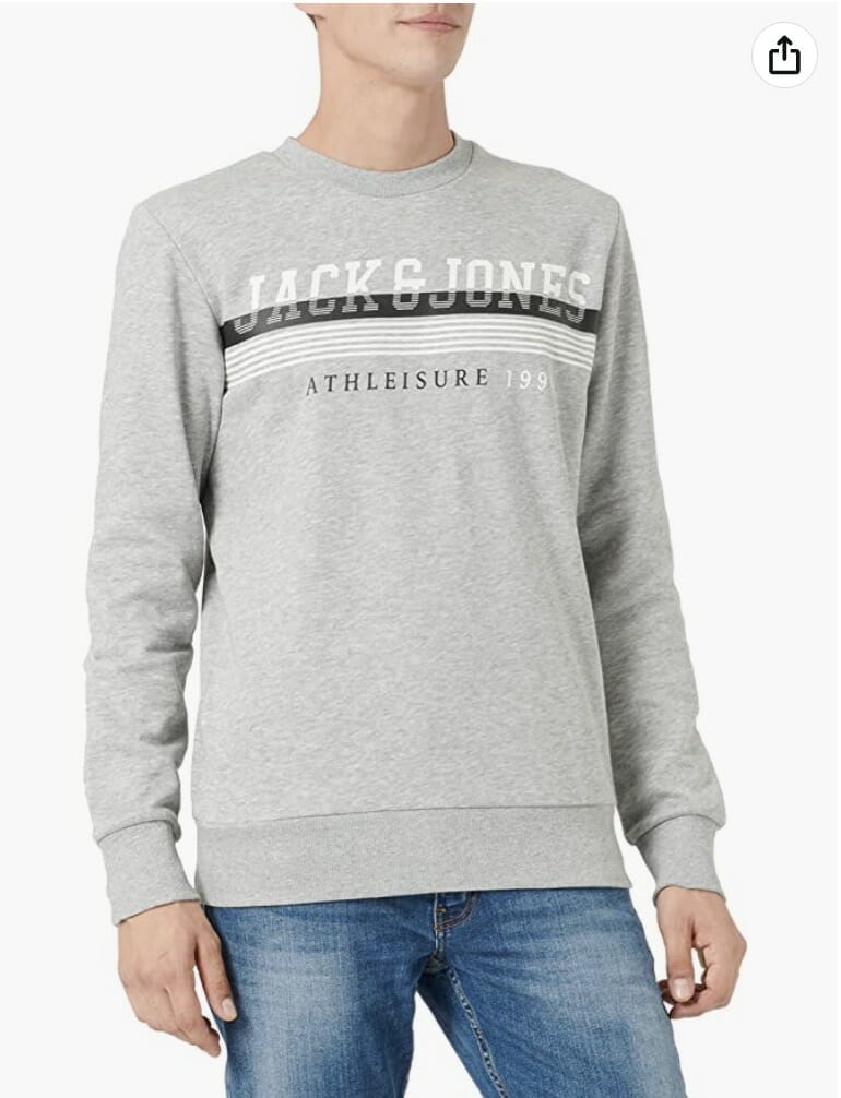 JACK & JONES Herren Crew Neck Sweatshirt – 53% Rabatt
