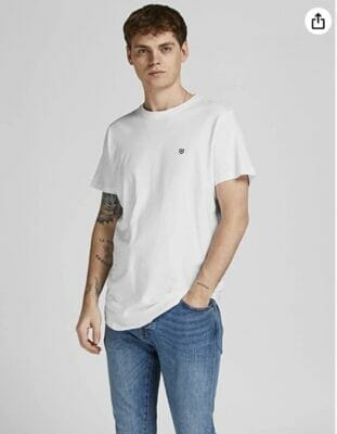 JACK JONES Male T Shirt 5er Pack1 1