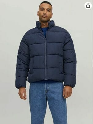 JACK JONES Male Wattierte Jacke High Neck1
