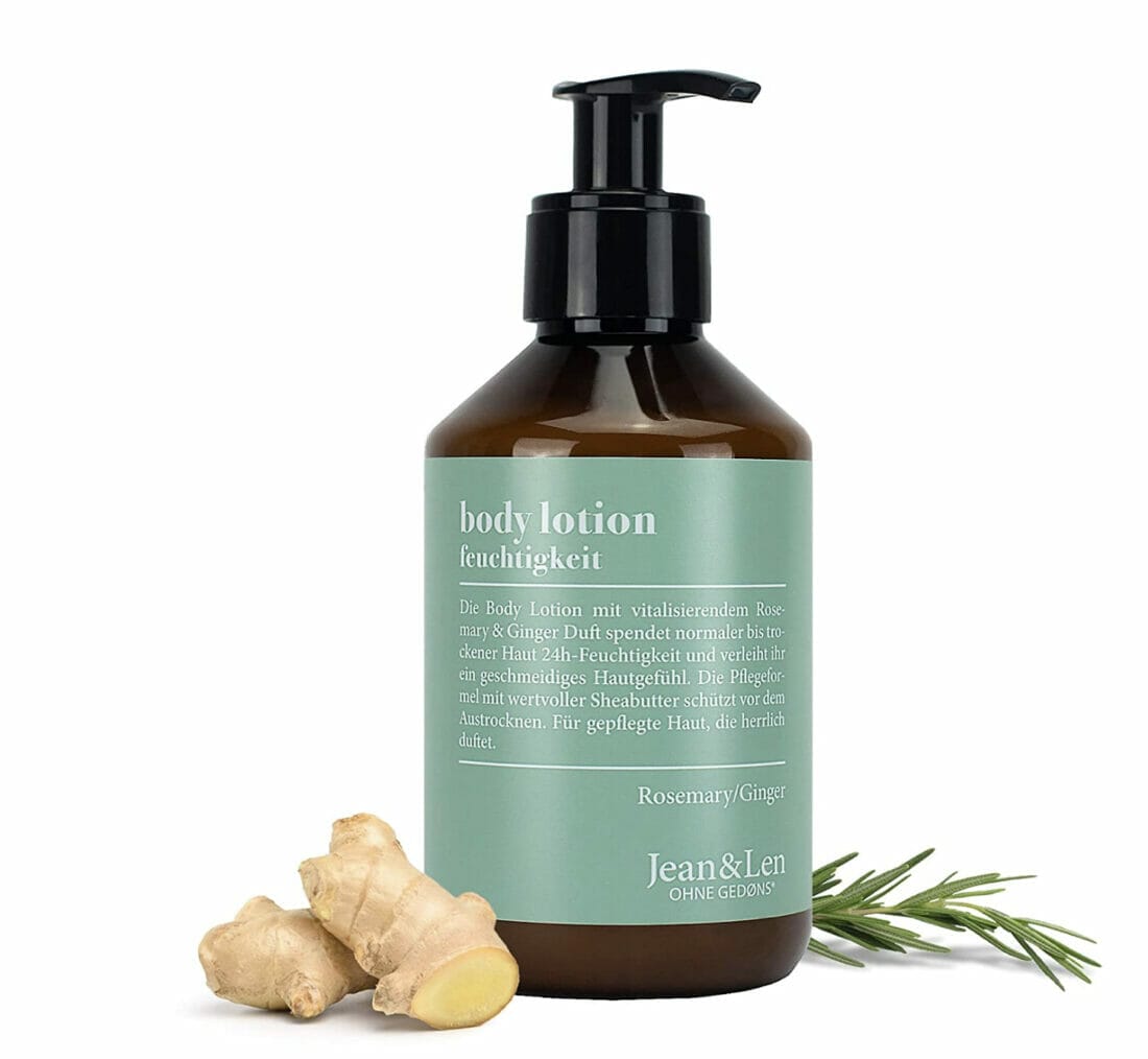Jean & Len Feuchtigkeit Bodylotion Rosemary & Ginger – 33% Rabatt + 10% Spar-Abo