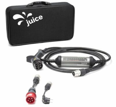 Juice Booster 2 Basic Set: Flexibles, mobiles 22kW Laden, universell einsetzbar, robust, sicher. Für alle E-Autos geeignet.