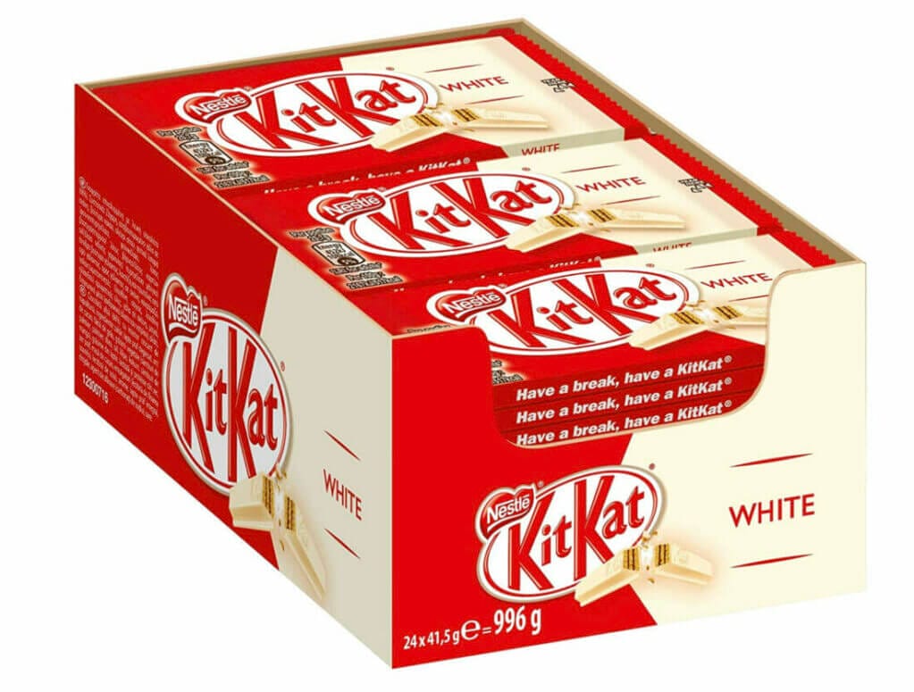 NESTLÉ KITKAT White Schokoriegel (24er Pack) – 39% Rabatt + 5% Spar-Abo + weitere 10% auf die erste Bestellung