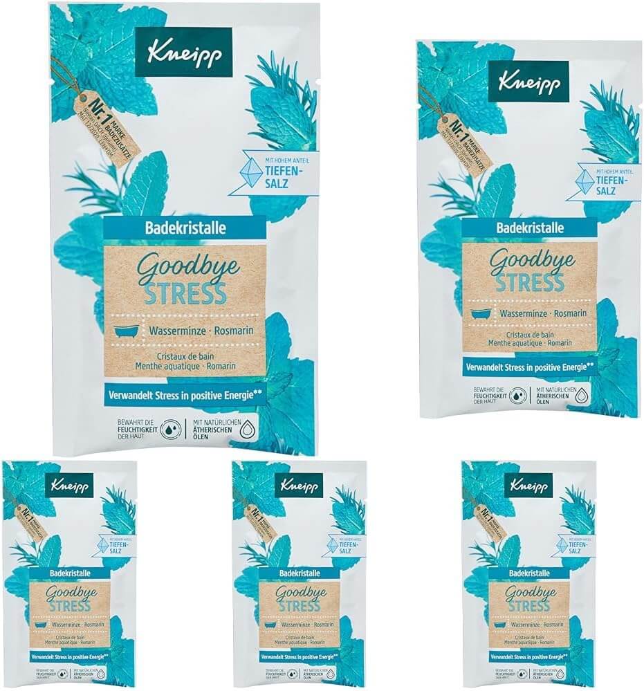 5er Pack Kneipp Badekristalle Goodbye Stress Badesalz – 42% Rabatt