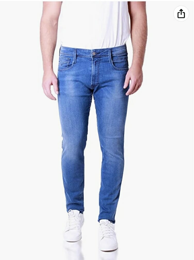 Replay Herren Anbass Blue Jeans – 60% Rabatt