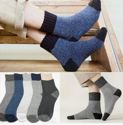 Josnown Herren Thermosocken (5 Paar) - 50% Rabatt 4 Thermosocken