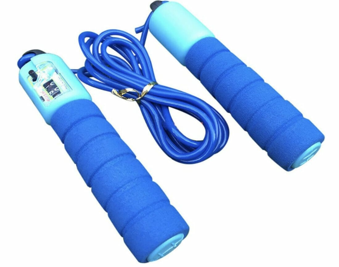 Verstellbares Springseil mit Sprungzähler – 60% Rabatt