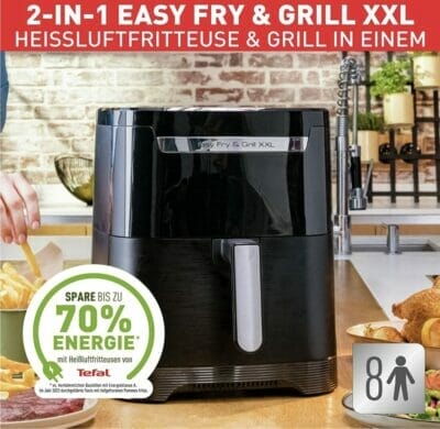 Tefal EY8018 Easy Fry Grill XXL 2 in 1 Heissluftfritteuse1