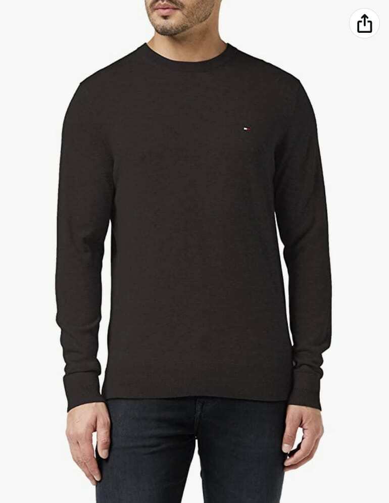 Tommy Hilfiger Herren Core Cotton-Silk Cneck Pullover – 54% Rabatt