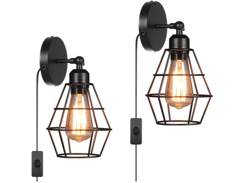 Vintage Wandlampe (2er-Set) – 40% Rabatt