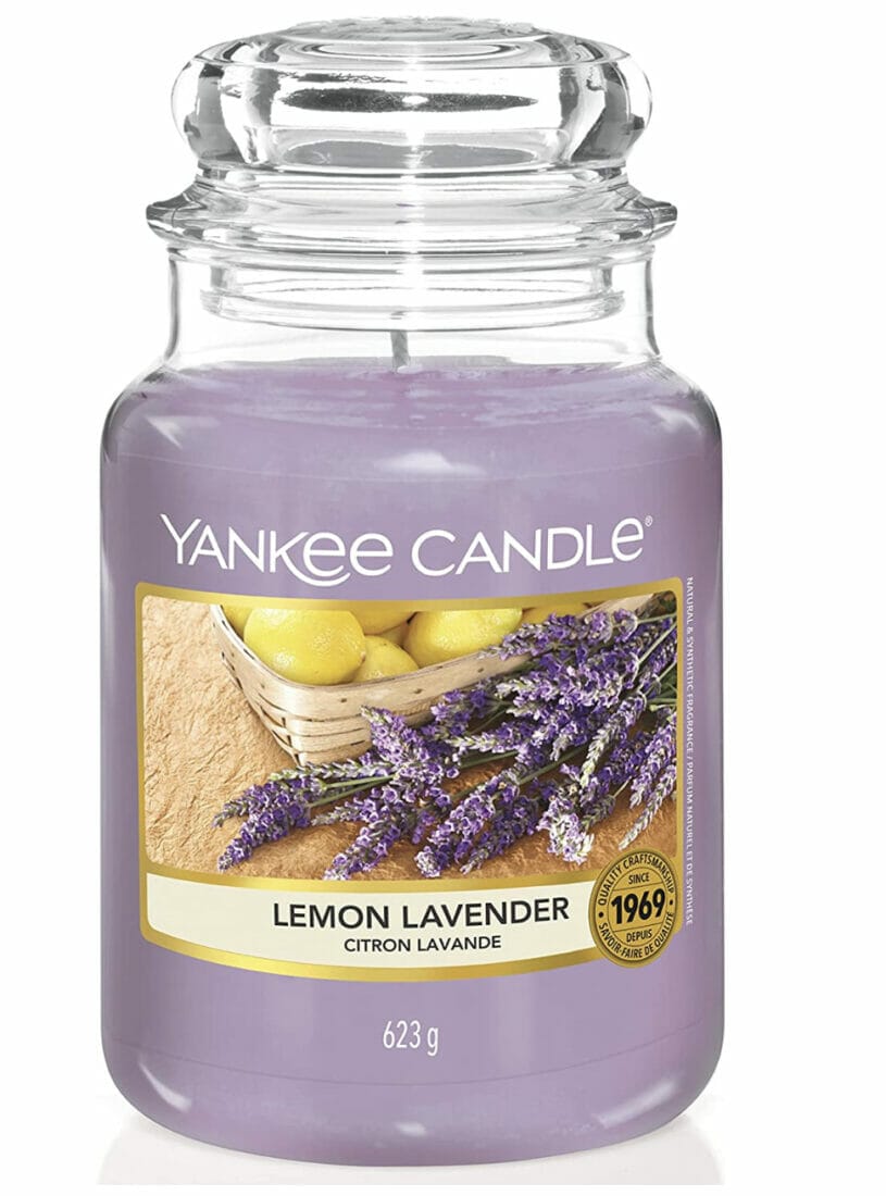 Yankee Candle Duftkerze im großen Glas in Lemon Lavender – 40% Rabatt