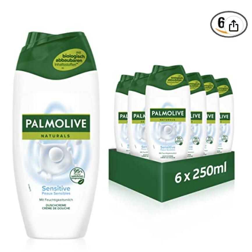 Palmolive Naturals Sensitive Duschgel 6 x 250ml – 41% Rabatt
