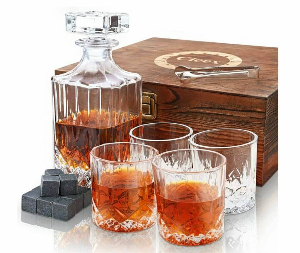 Cieex Whiskey Karaffe Set mit 4 Gläsern – 50% Rabatt