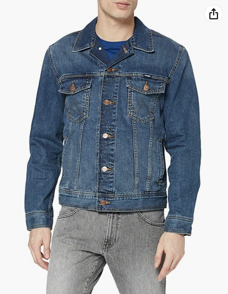 ALL TERRAIN GEAR X Wrangler Herren Classic Mid Stone Jeansjacke – 57% Rabatt