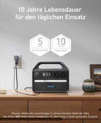 Anker 535 Power Station mit 1 100W Solarpanel tragbare Powerstation 512Wh1