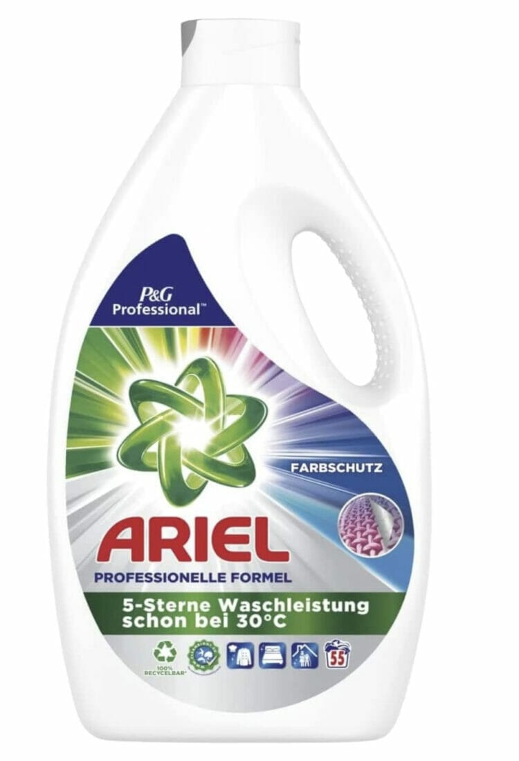 Ariel Professional Flüssig Colorwaschmittel 55 Waschladungen – 38% Rabatt