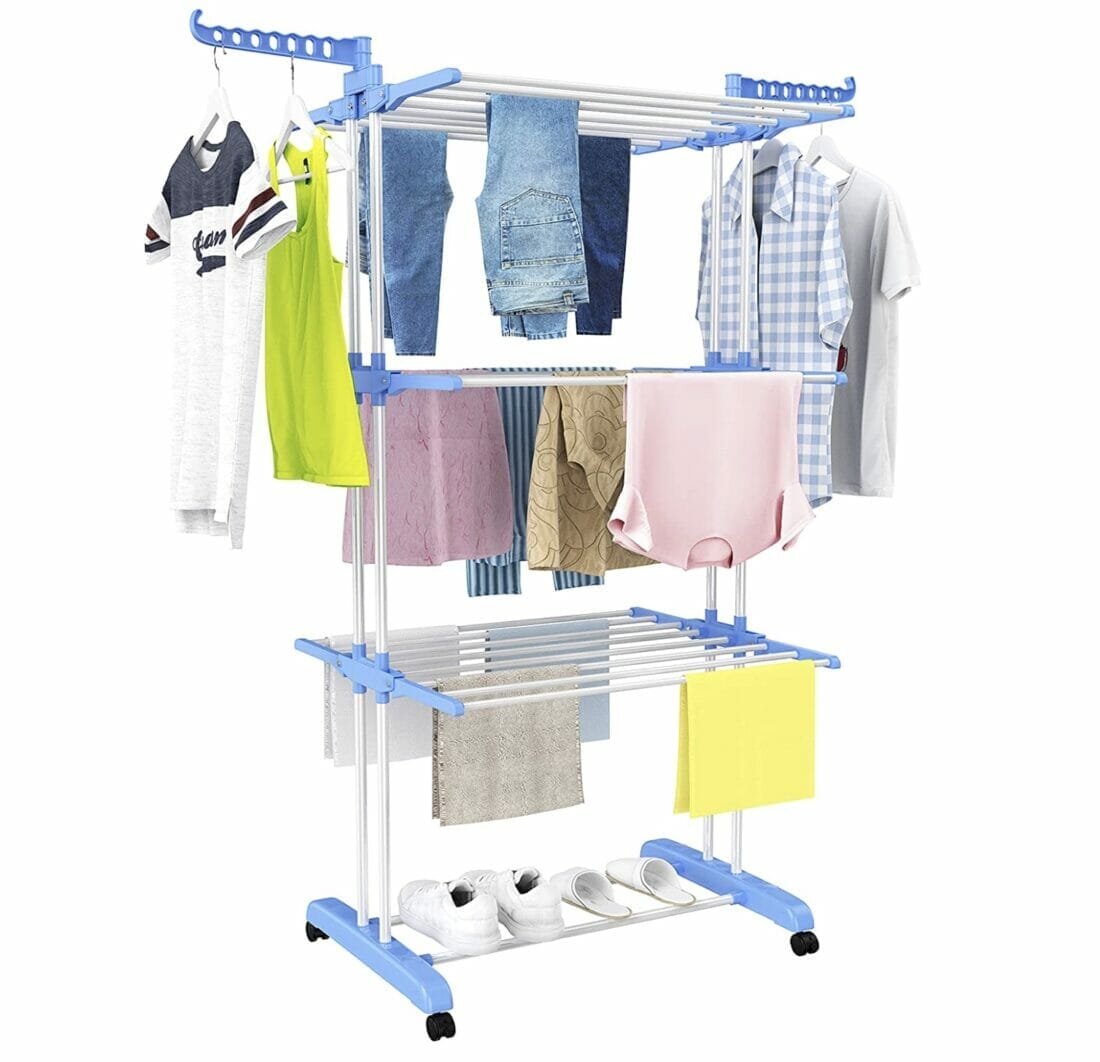 HOMIDEC Wäscheständer Turm mit Rollen – 30% Rabatt