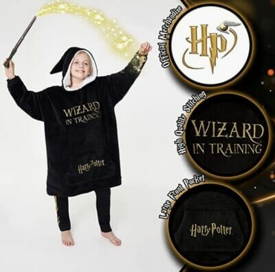 Harry Potter Kinder Hoodie Decke Uebergroesse Kapuzenpullover Maedchen und Jungen1