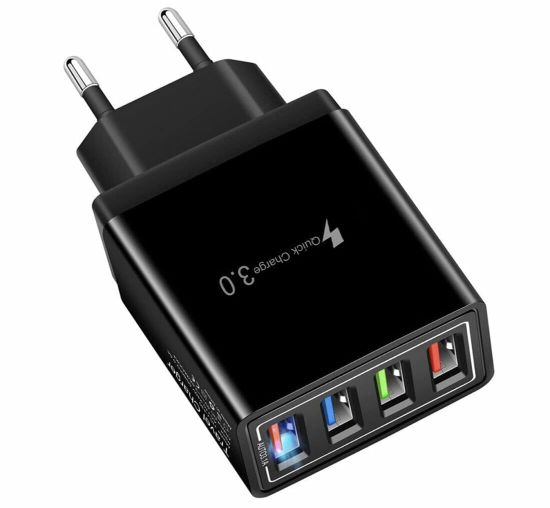 USB 4 Port Schnelllade-Netzteil – 70% Rabatt