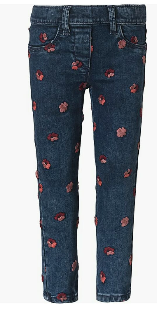 s.Oliver Mädchen Jeans mit Blumenmuster – 44% Rabatt