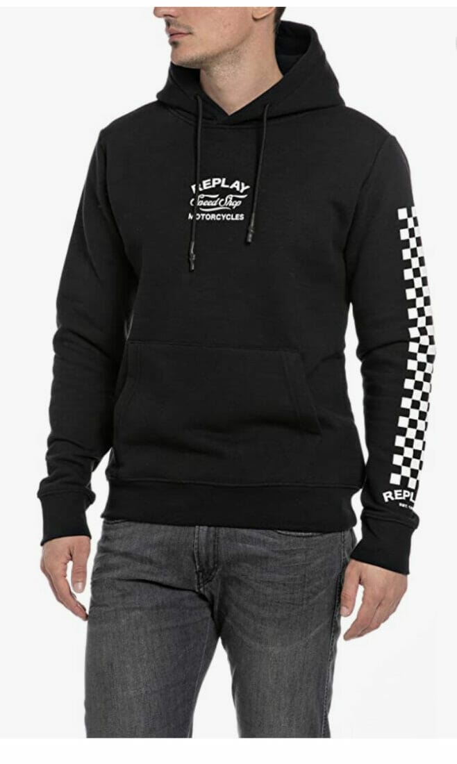 Replay Herren Hoodie mit Kapuze – 70% Rabatt