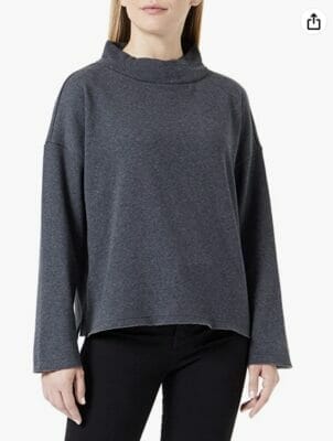 TOM TAILOR Damen Sweatshirt mit Stehkragen
