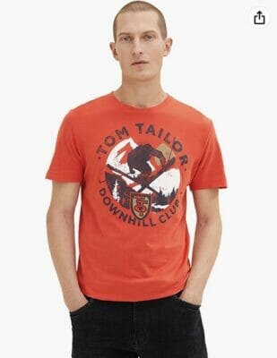 TOM TAILOR Herren T Shirt mit Print 2