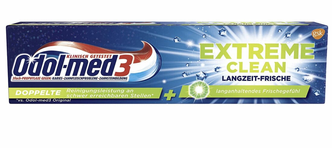 Odol-med3 Extreme Clean Zahnpasta – 22% Rabatt + 10% Spar-Abo