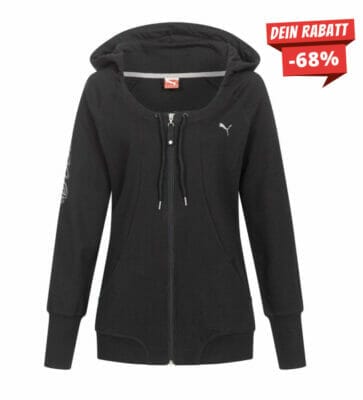 PUMA Script Full Zip Damen Sweatjacke - 68% Rabatt 3 puma 1 4