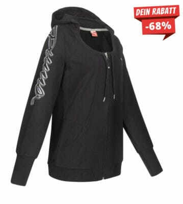 PUMA Script Full Zip Damen Sweatjacke - 68% Rabatt 4 puma jacke
