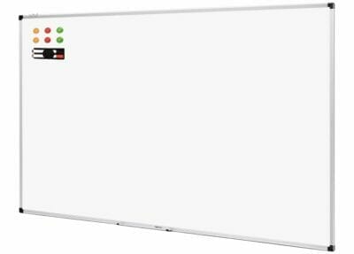 Amazon Basics Magnetisches Whiteboard mit Stiftablage und Aluminiumleisten trocken abwischbar 180 cm x 120 cm B x H