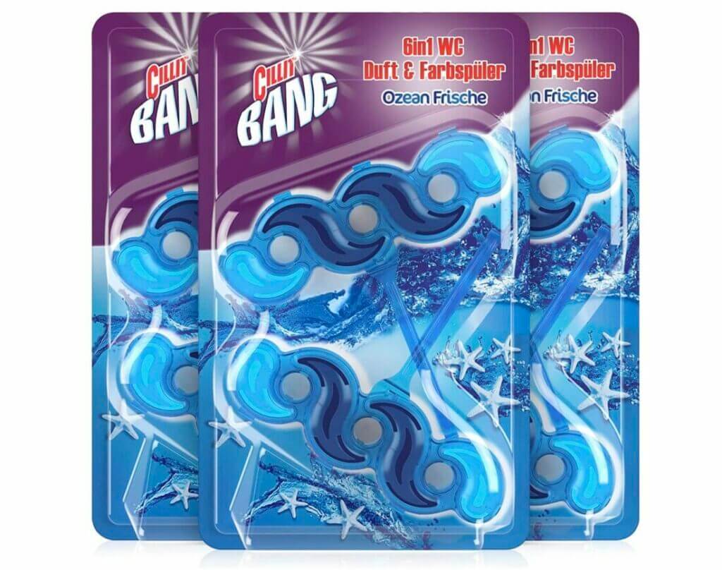 Cillit Bang Blue Wave WC Spüler Ozean Frische 3 x 2er Pack – 27% Rabatt + 10% Spar-Abo + 10% Coupon