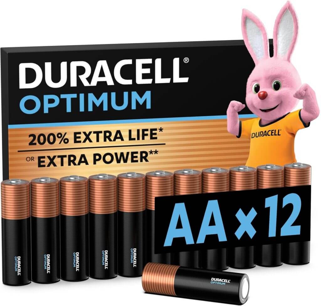 Duracell Optimum AA Batterien 12er Pack 58% Rabatt