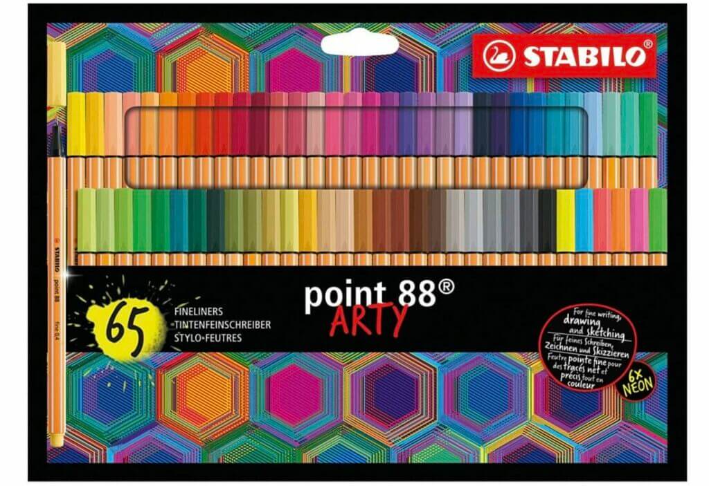 Fineliner STABILO point 88 ARTY Set mit 65 Stiften – 45% Rabatt