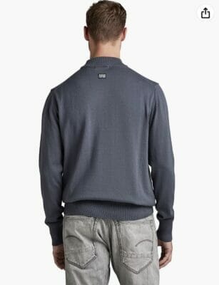 G Star Herren Premium Core Mock Knit Pullover Sweater1
