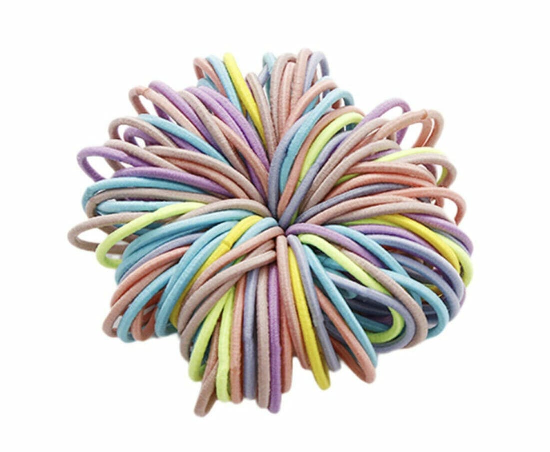 Buntes Haargummi Set (50 Stück) – 60% Rabatt