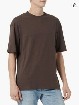 JACK JONES Male T Shirt Boxy Fit Baumwolle