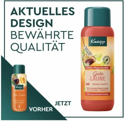 Kneipp Aroma-Pflegeschaumbad Gute Laune: Verwöhne deine Sinne, hebe deine Stimmung, 400 ml für pure Entspannung.