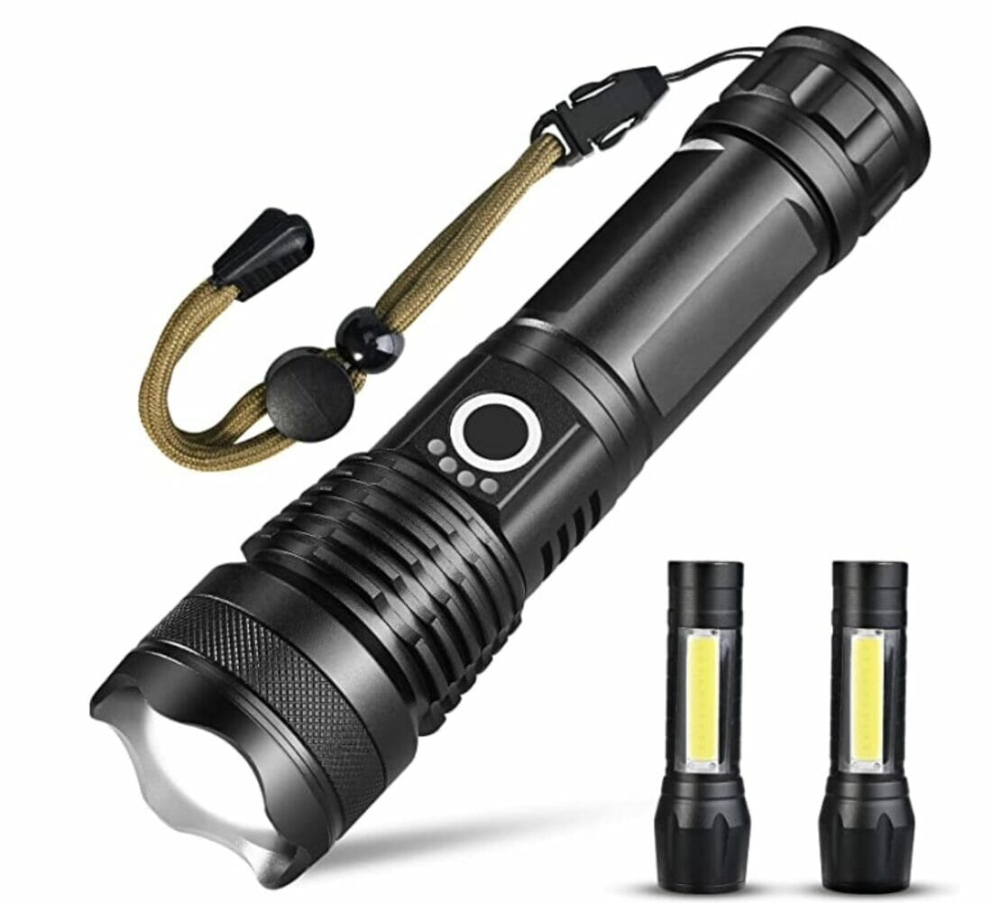 Cieex LED Taschenlampen 3er Set per USB aufladbar – 50% Rabatt
