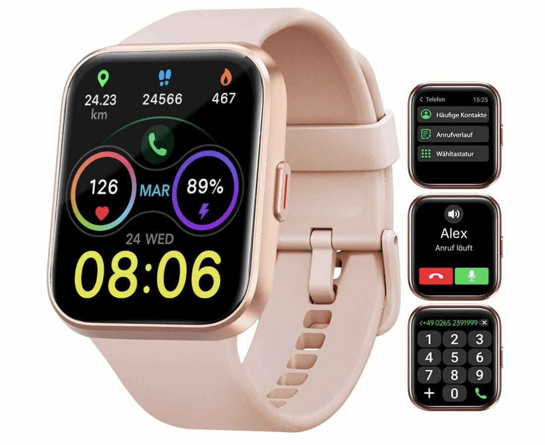 Woneligo Smartwatch mit Telefonfunktion – 59% Rabatt