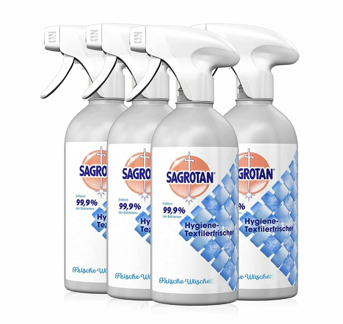 Sagrotan Hygiene-Textilerfrischer (4er-Pack) – 31% Rabatt + 10% Spar-Abo + 10% Rabatt auf die erste Bestellung