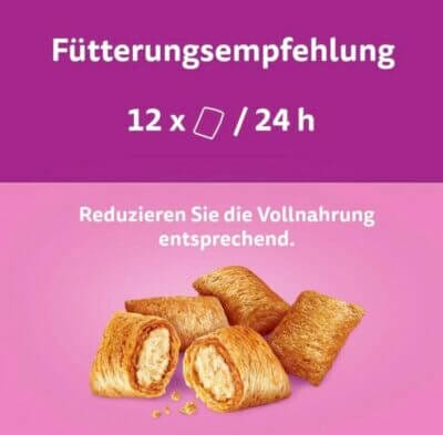 Whiskas Knuspertaschen Katzensnacks Fütterungsempfehlung