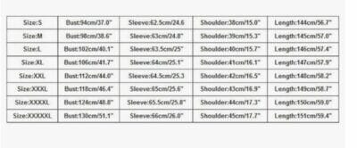 gebetskleid groessen