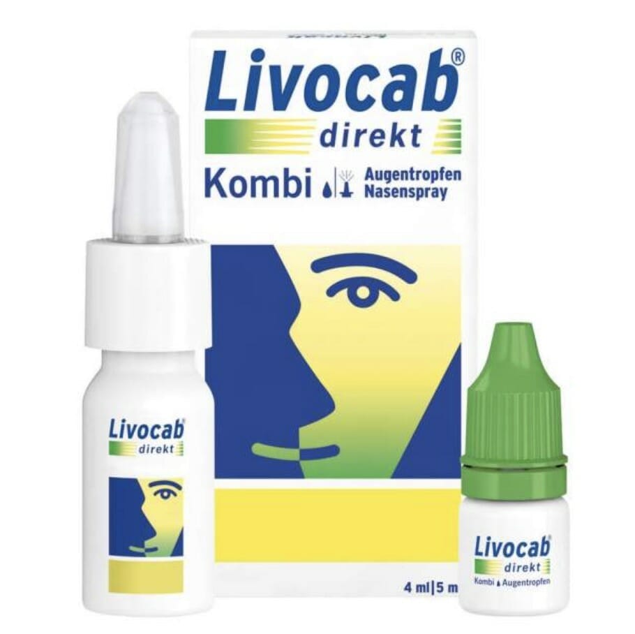 Livocab Direkt Kombi 4ml Augentropfen+5ml Nasenspray – 31% Rabatt